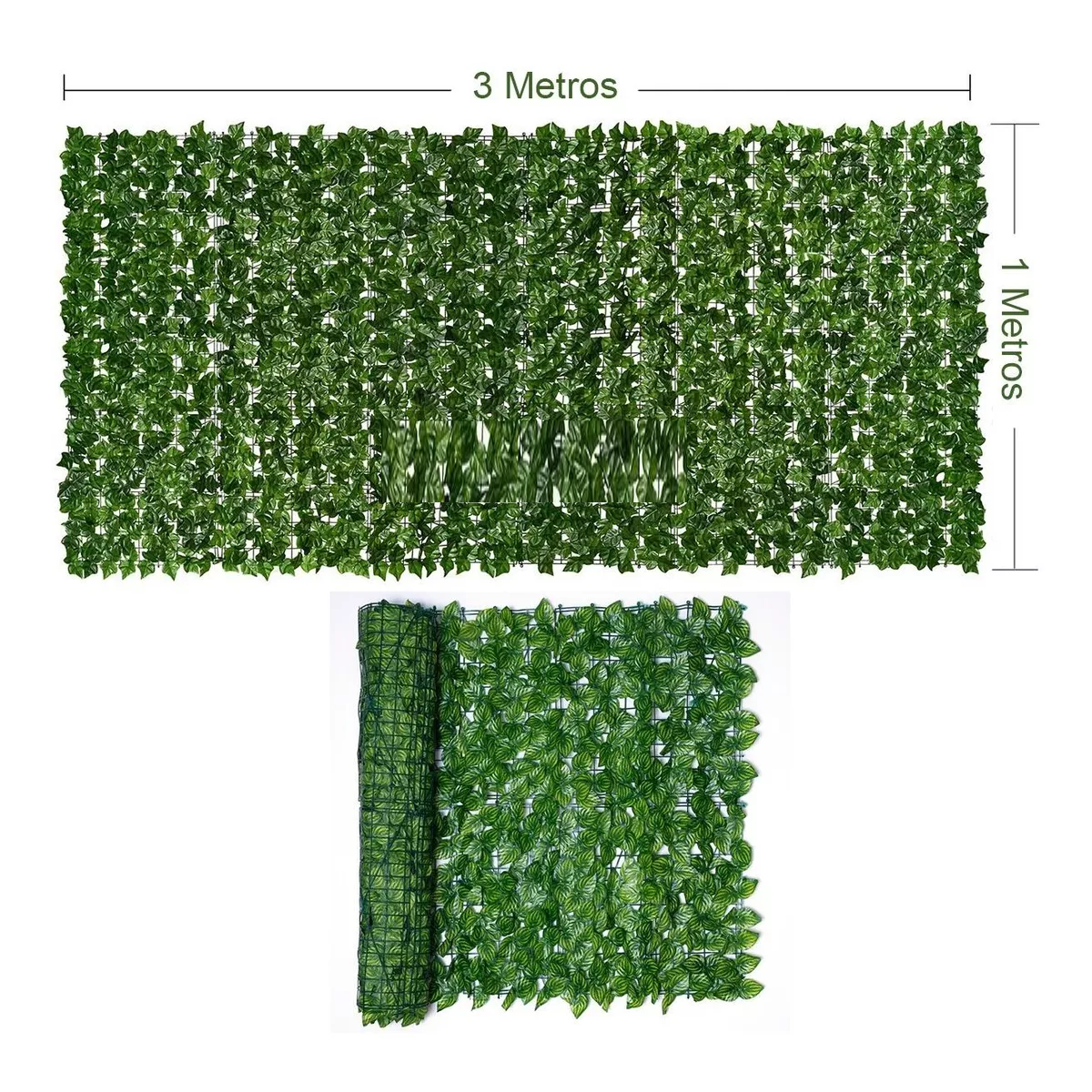 Follaje Rollo Cerca Planta Artificial Jardín Vertical 1m*3m Tipo 4