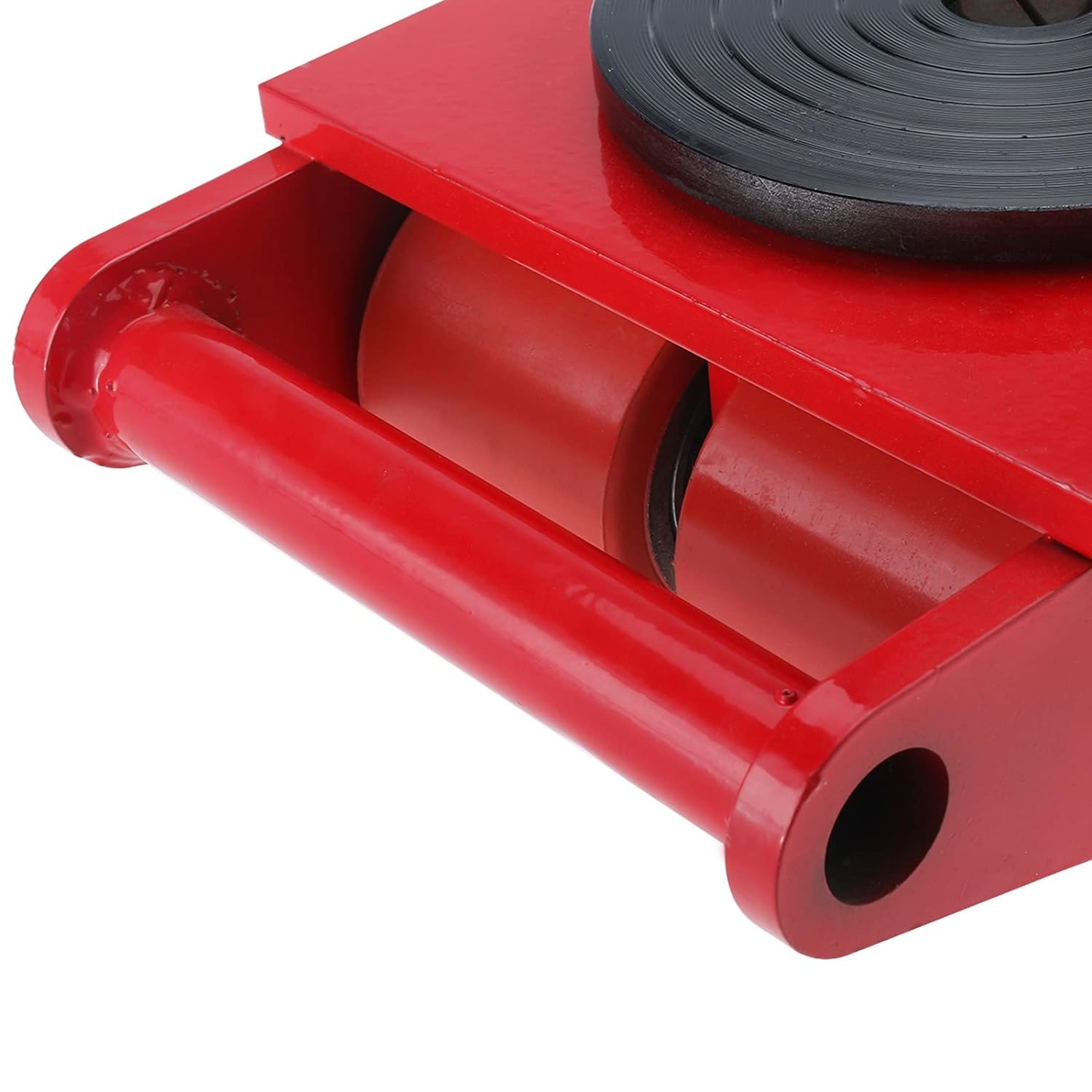 Tortuga Patin Para Mover Carga Pesada 6t Rojo 4 Ruedas