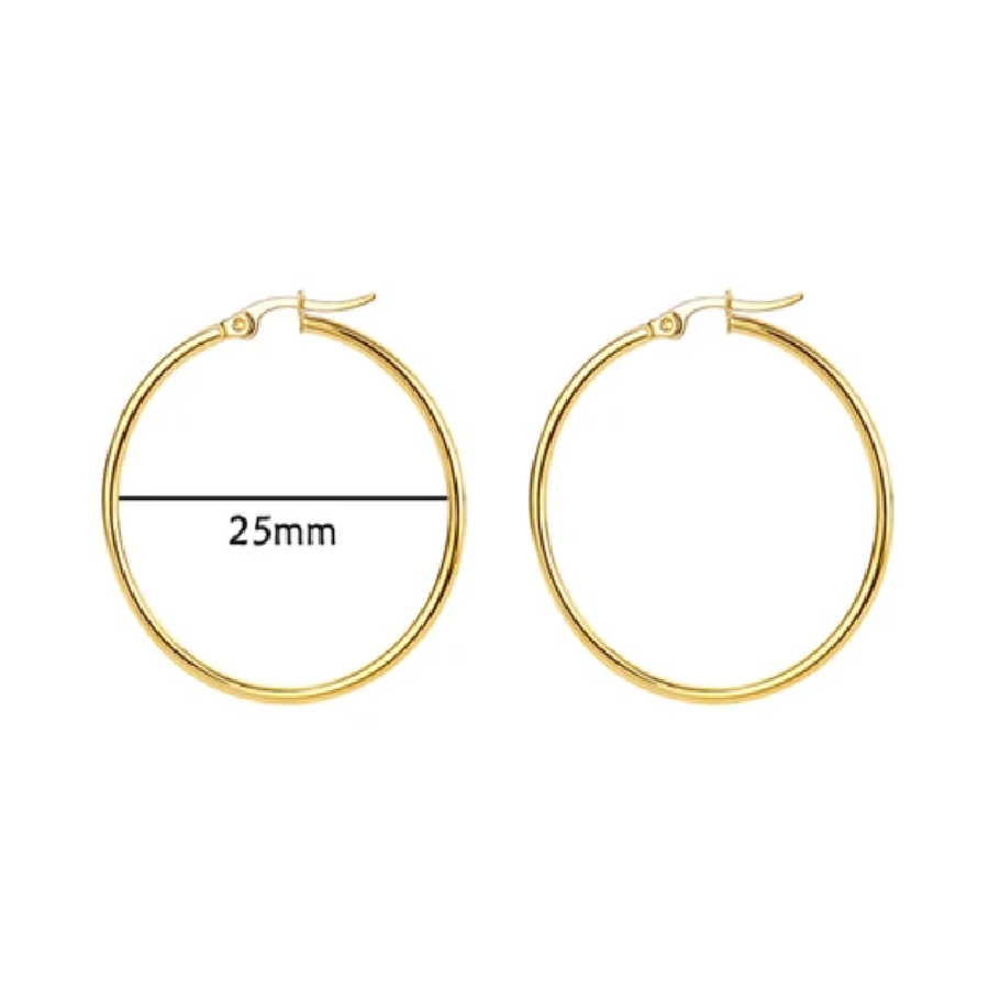 Arete Arracada Circular 25 MM