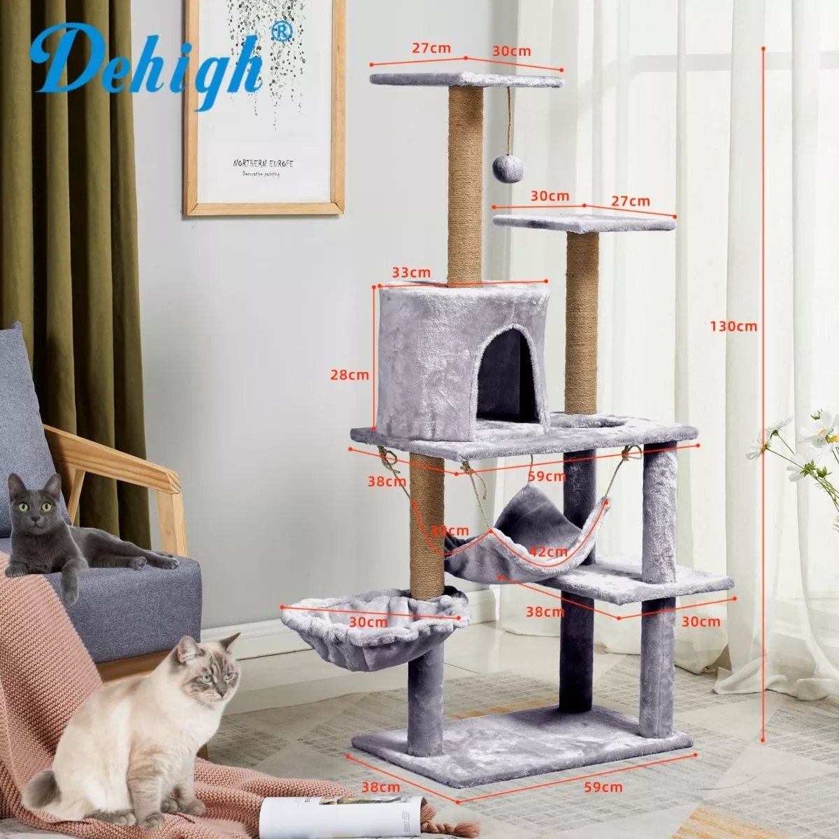 Rascadores Arbol Casas Para Gatos Juguetes De Gatos