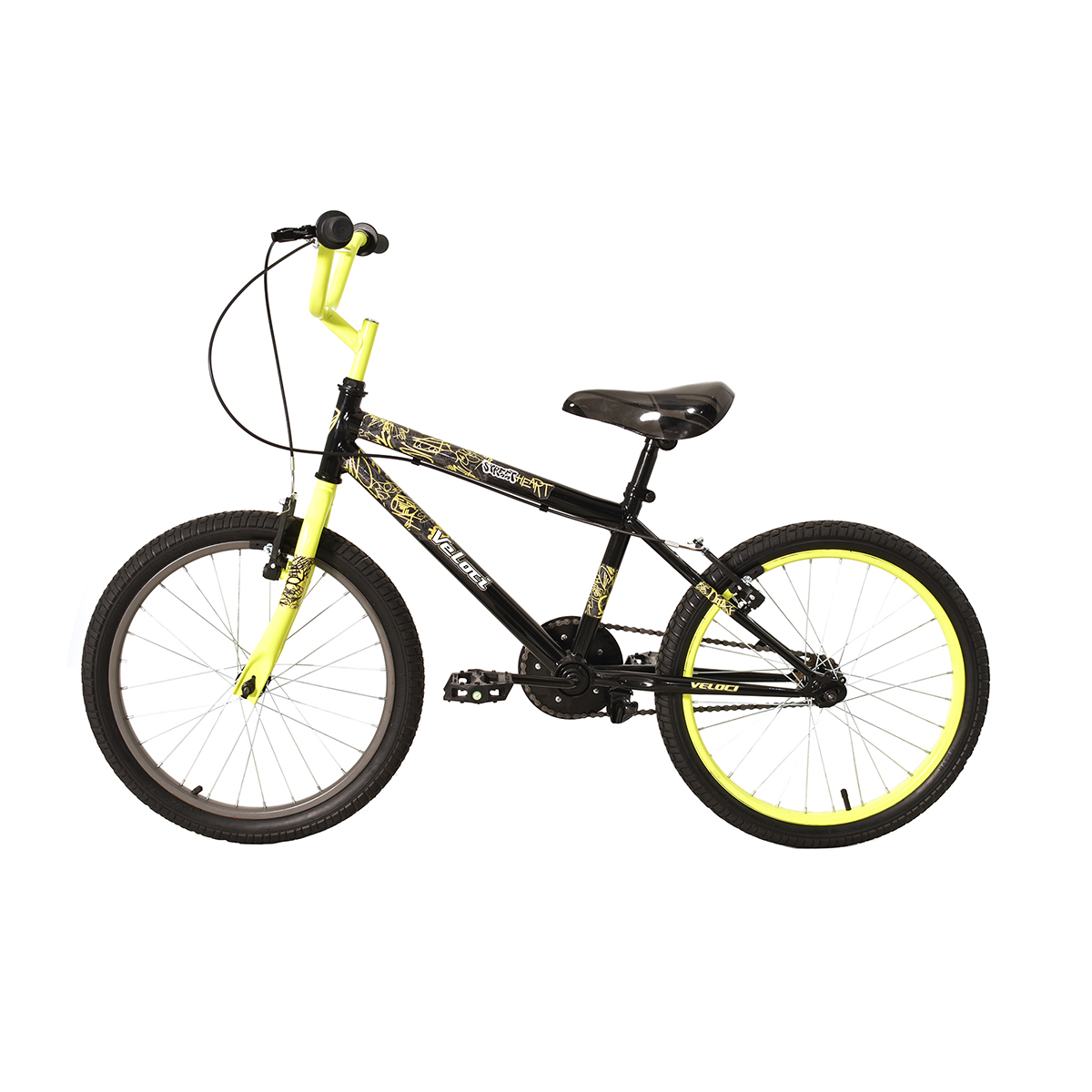 Bicicleta Veloci Street Heart R20 Negro BMX