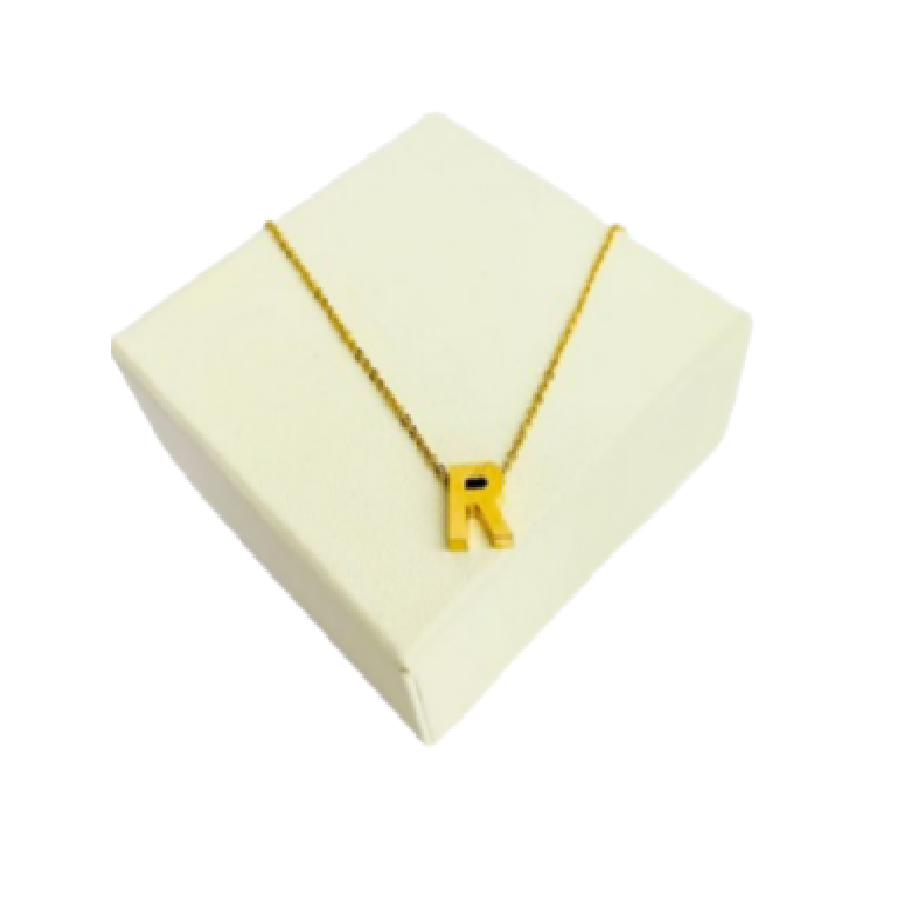 Collar Dije Iniciales Letra R