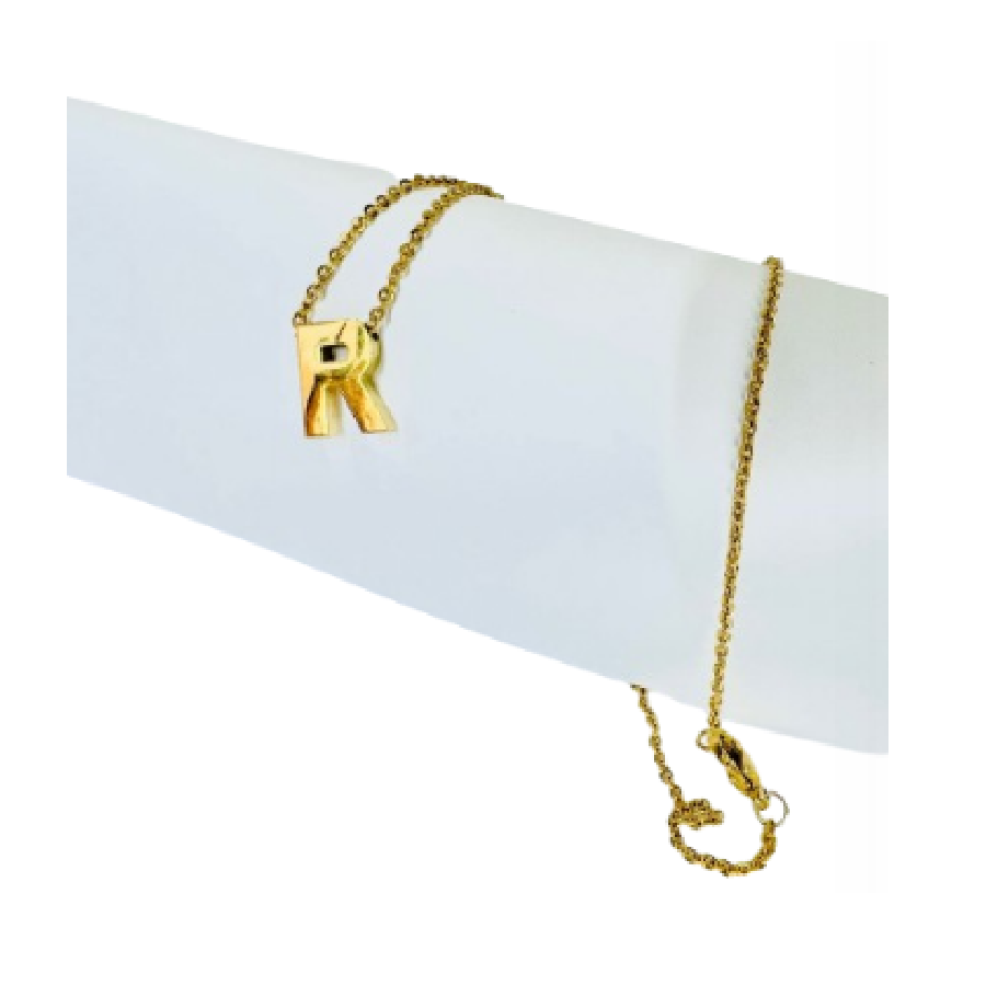 Collar Dije Iniciales Letra R