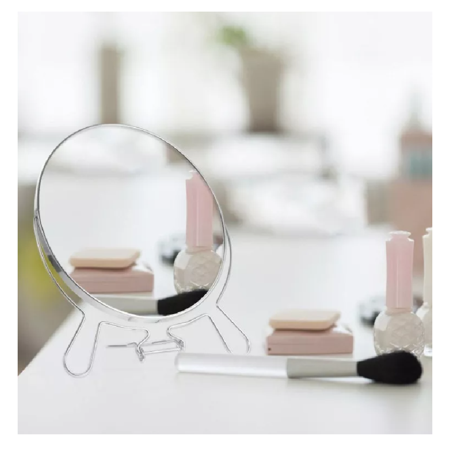 Espejo Doble Cara Circular Tocador Maquillaje Aumento Makeup
