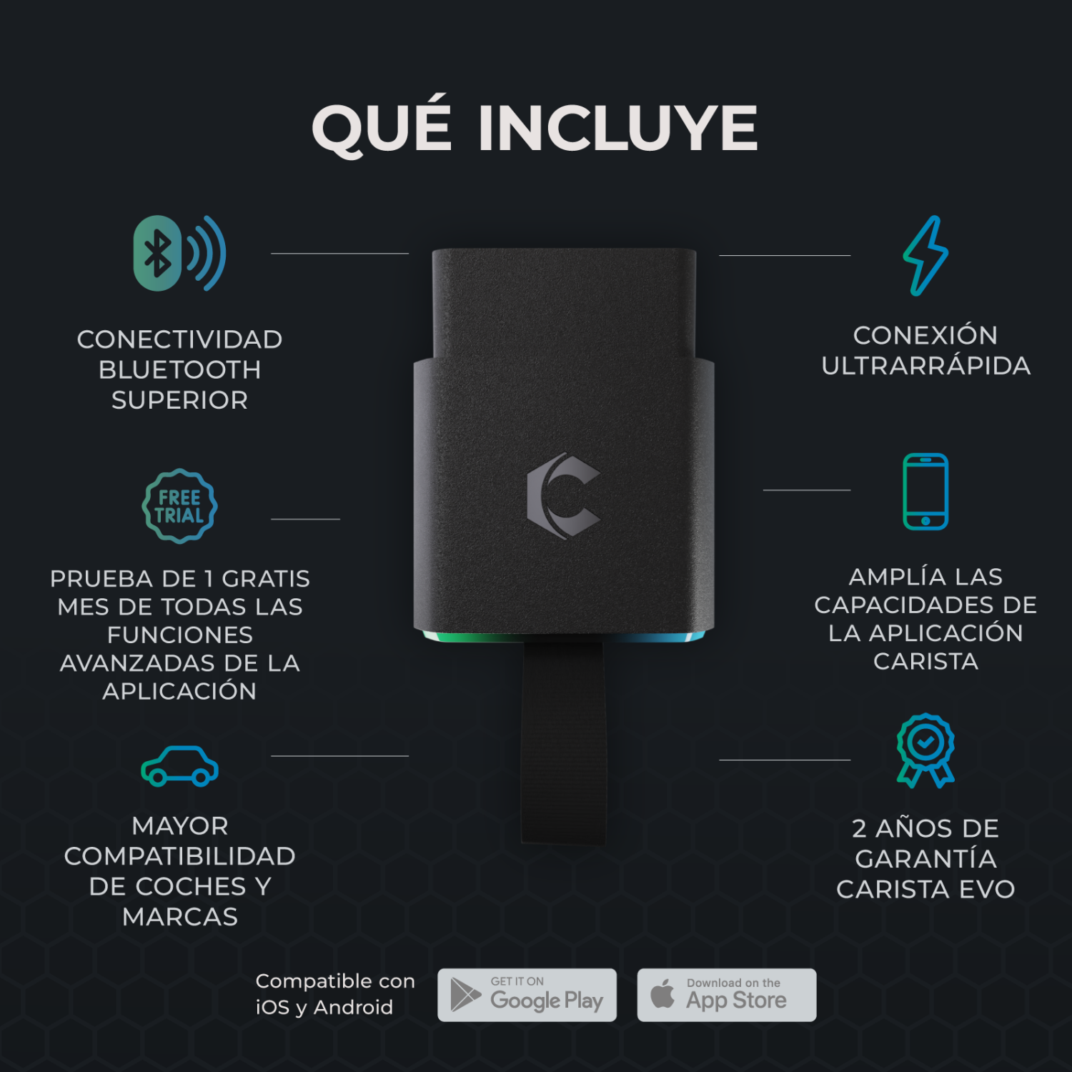 Carista EVO Escáner Automotriz OBD2.