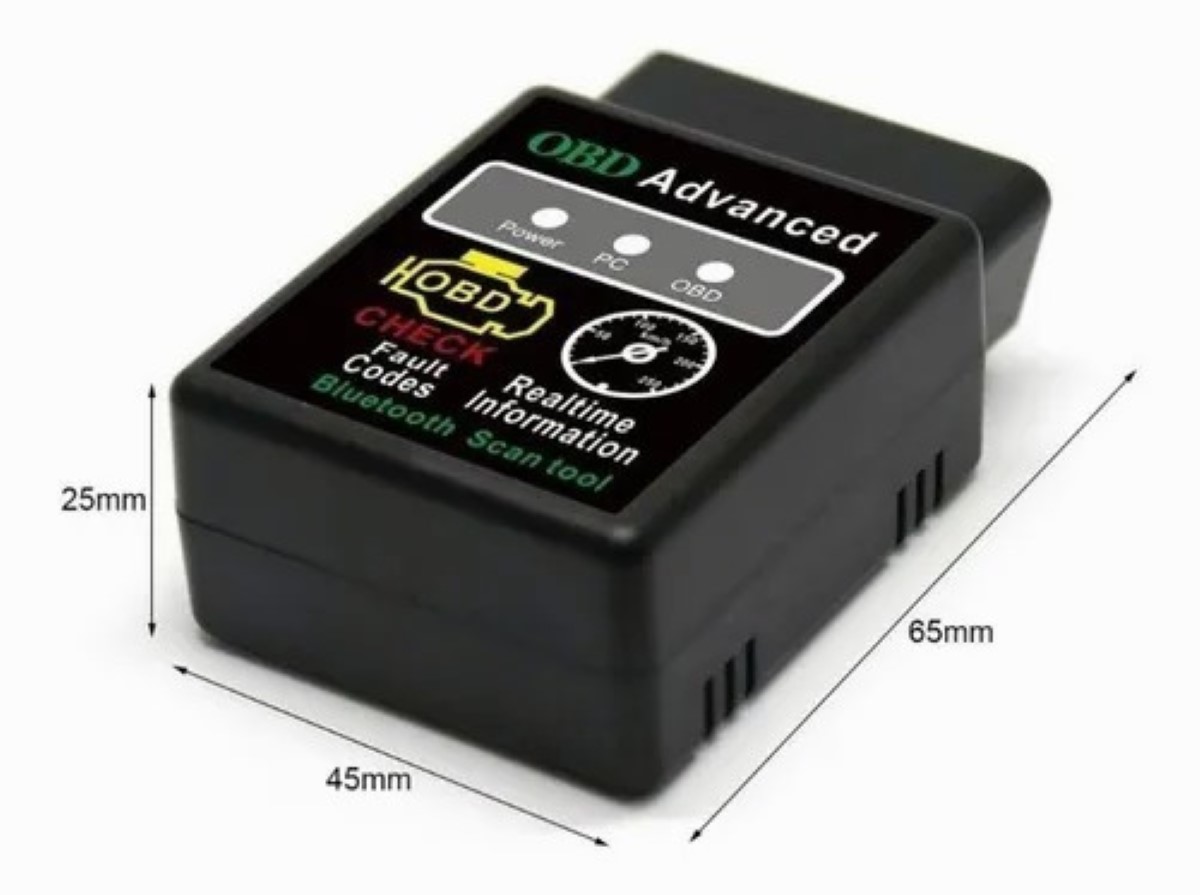 Escaner Automotriz Hh Obd2 Elm327 V1.5 Bluetooth 5.1 Negro