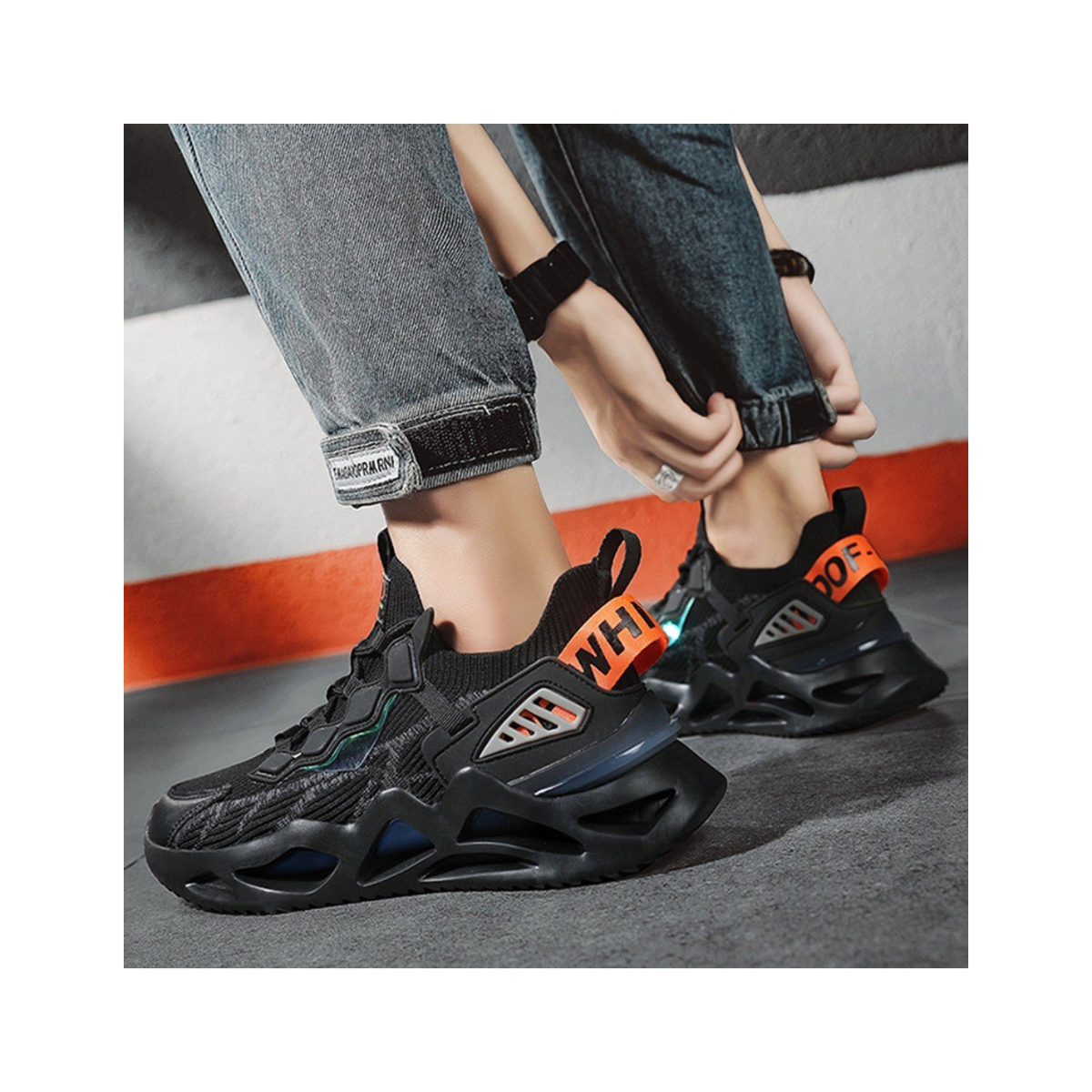 Tenis Ligeros Con Plataforma Para Correr Para Hombre 40141