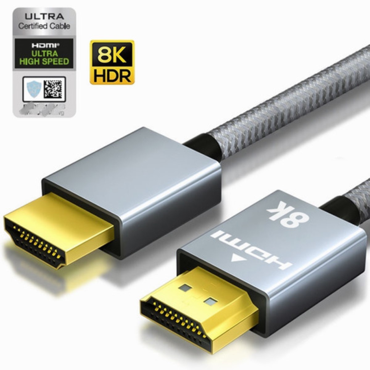 1 Metro Cable Hdmi 2.1 Vídeo 4k 120hz 8k 60hz Ps5 Ps4 Xbox Gris