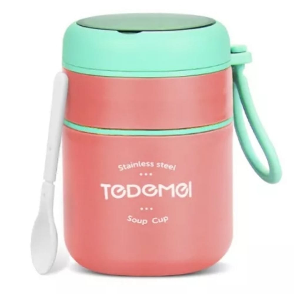 Lonchera Termica Acero Inoxidable De 710ml Incluye Cuchara