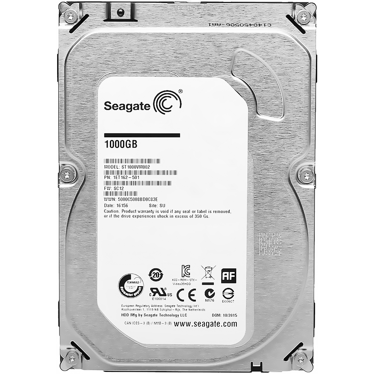 Disco Duro Interno 1TB SEAGATE ST1000VM002 3.5 SATA III 5900RPM Reacondicionado 