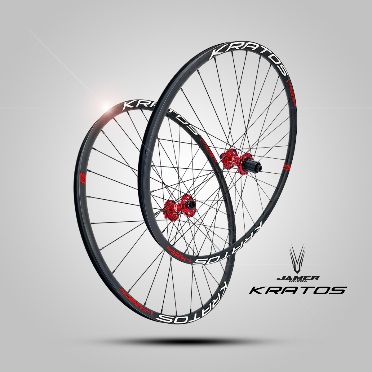 Par Rin Armado Bicicleta R29 Alum 8-12p Freno Disco 32h Maza Roja