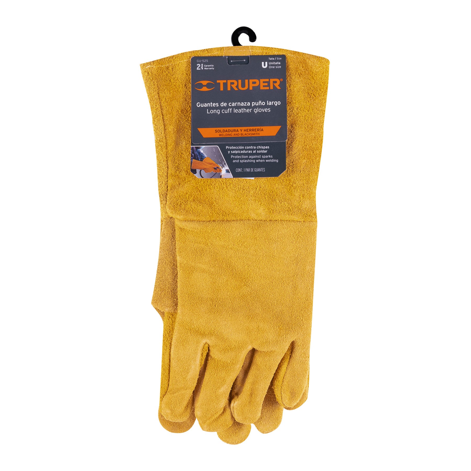 GUANTES DE CARNAZA, LARGOS, UNITALLA, TRUPER 14242