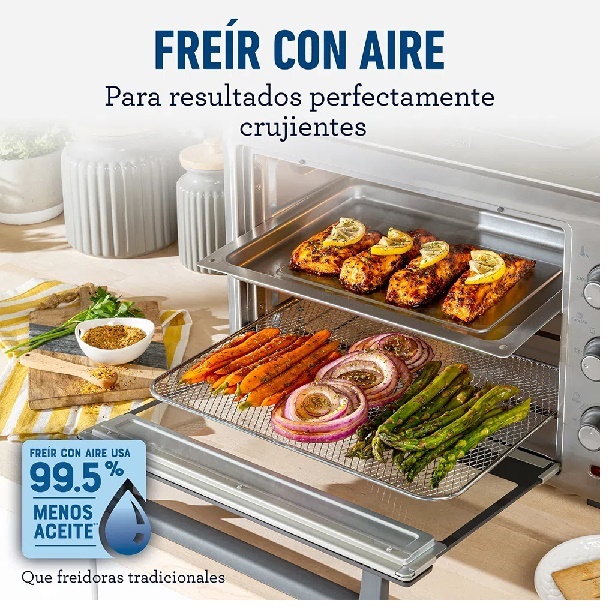 Horno Electrico Oster Tssttvls35 35 Litros Con Freidora De Aire