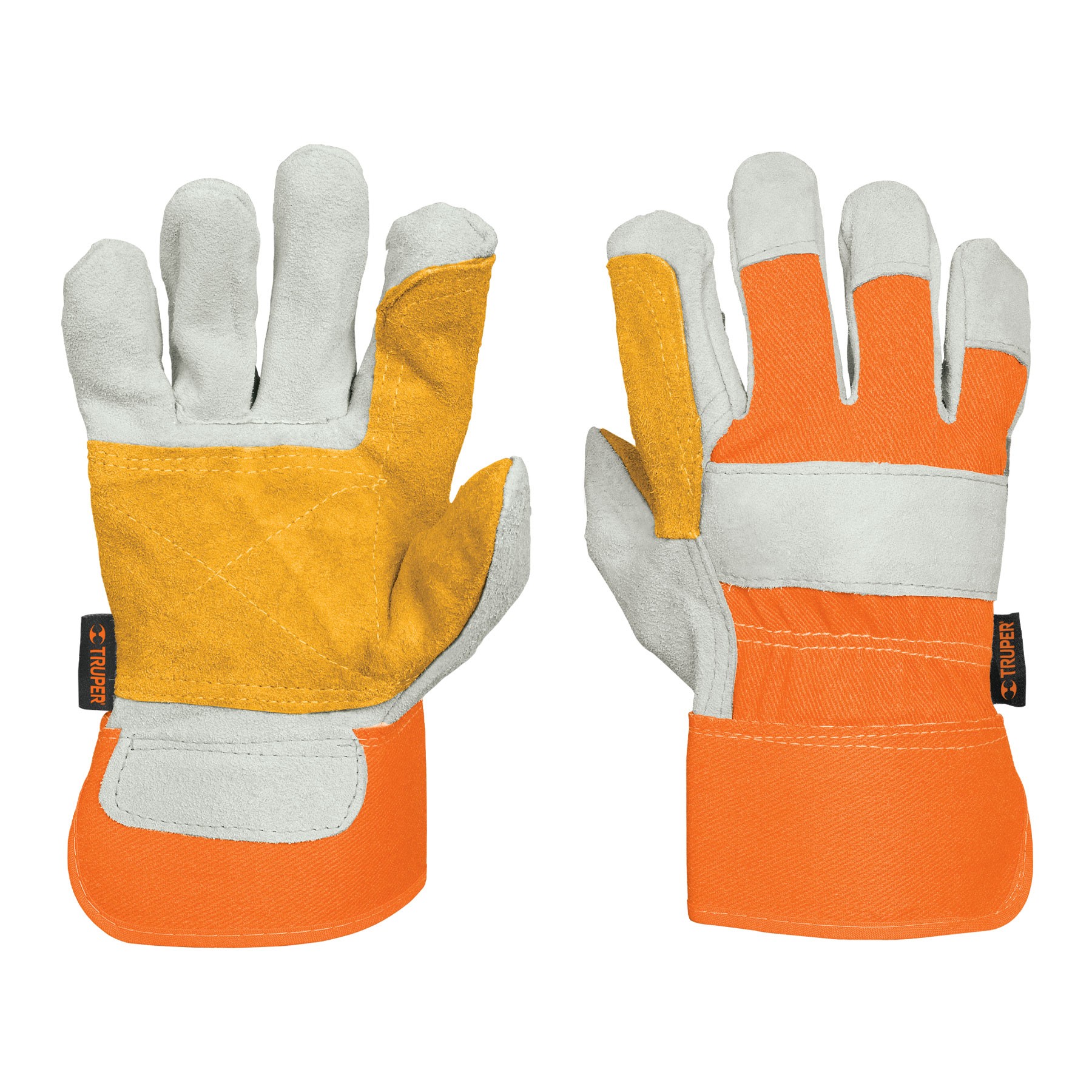 GUANTES DE CARNAZA Y LONETA, CON REFUERZO, UNITALLA, TRUPER 14246