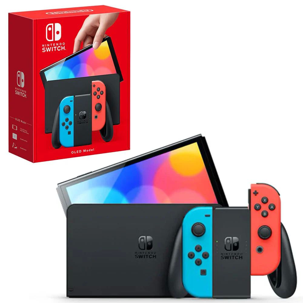 Switch (OLED) Neon 64 GB - Consola de juegos portátil 17,8 cm (7