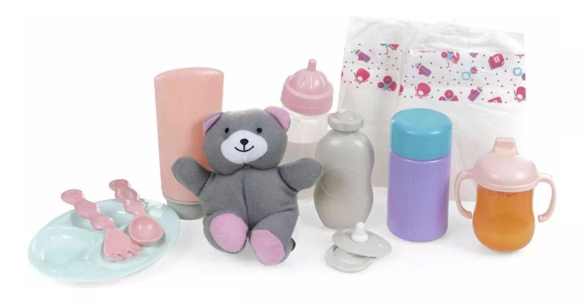 Pañalera de Juguete para niñas   11 Piezas