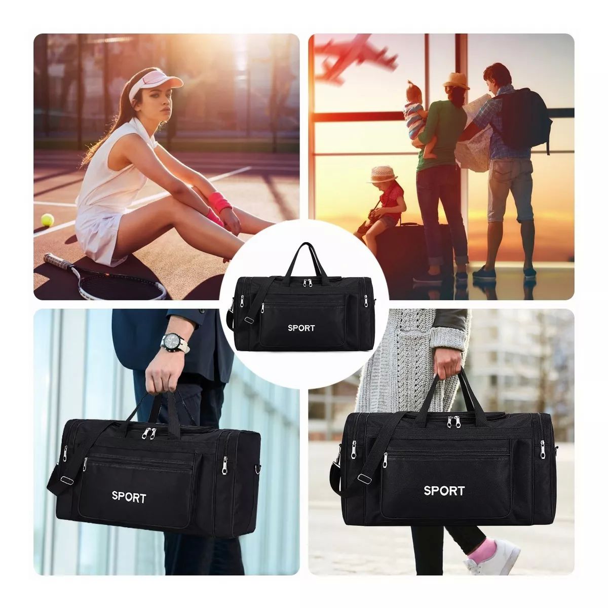 Maletas De Mano Hombre Deportiva Para Viaje Mochila De Gym.