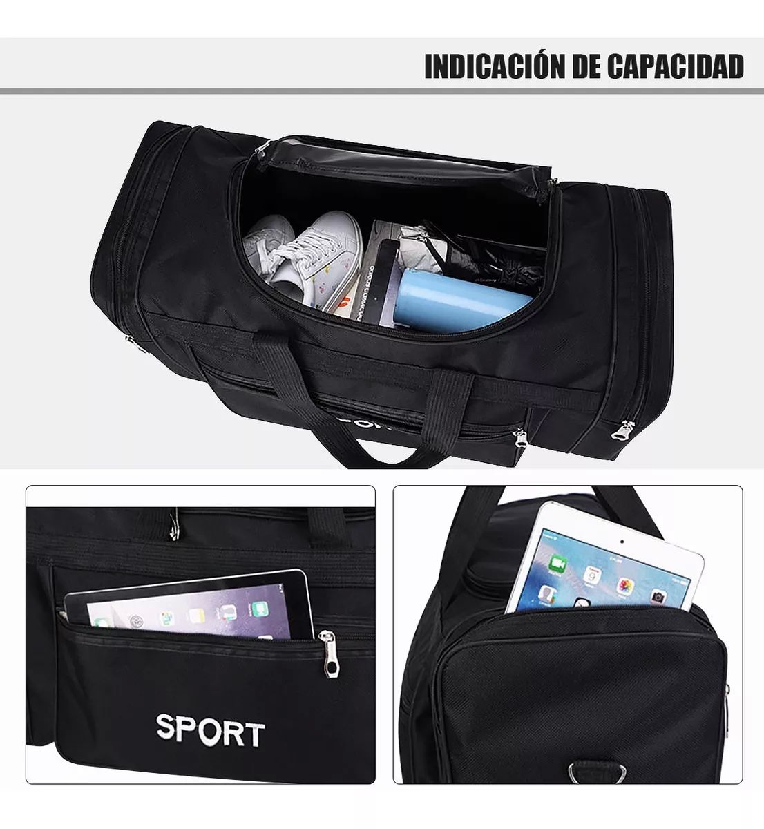 Maletas De Mano Hombre Deportiva Para Viaje Mochila De Gym.