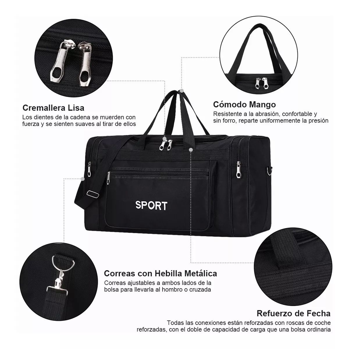 Maletas De Mano Hombre Deportiva Para Viaje Mochila De Gym.