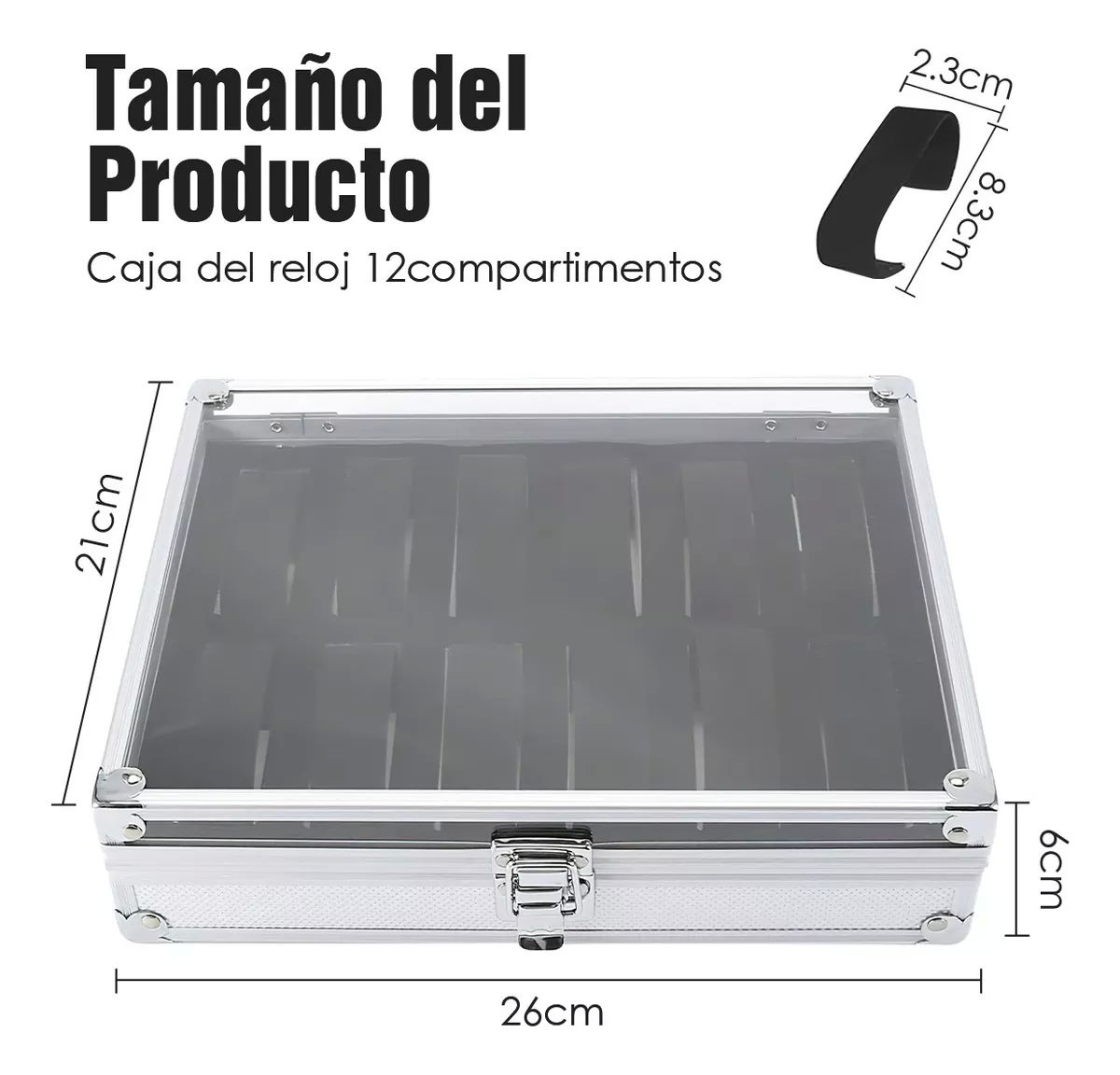 Estuche Organizador De Caja Para Relojes Y Joyas Porta Relojes.