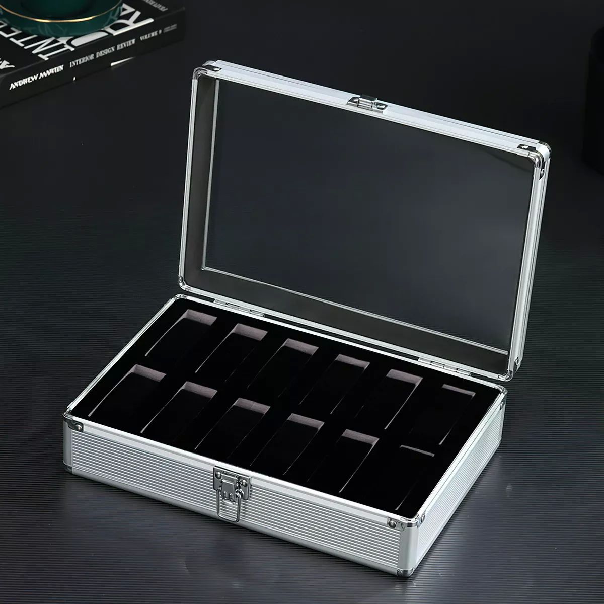 Estuche Organizador De Caja Para Relojes Y Joyas Porta Relojes.