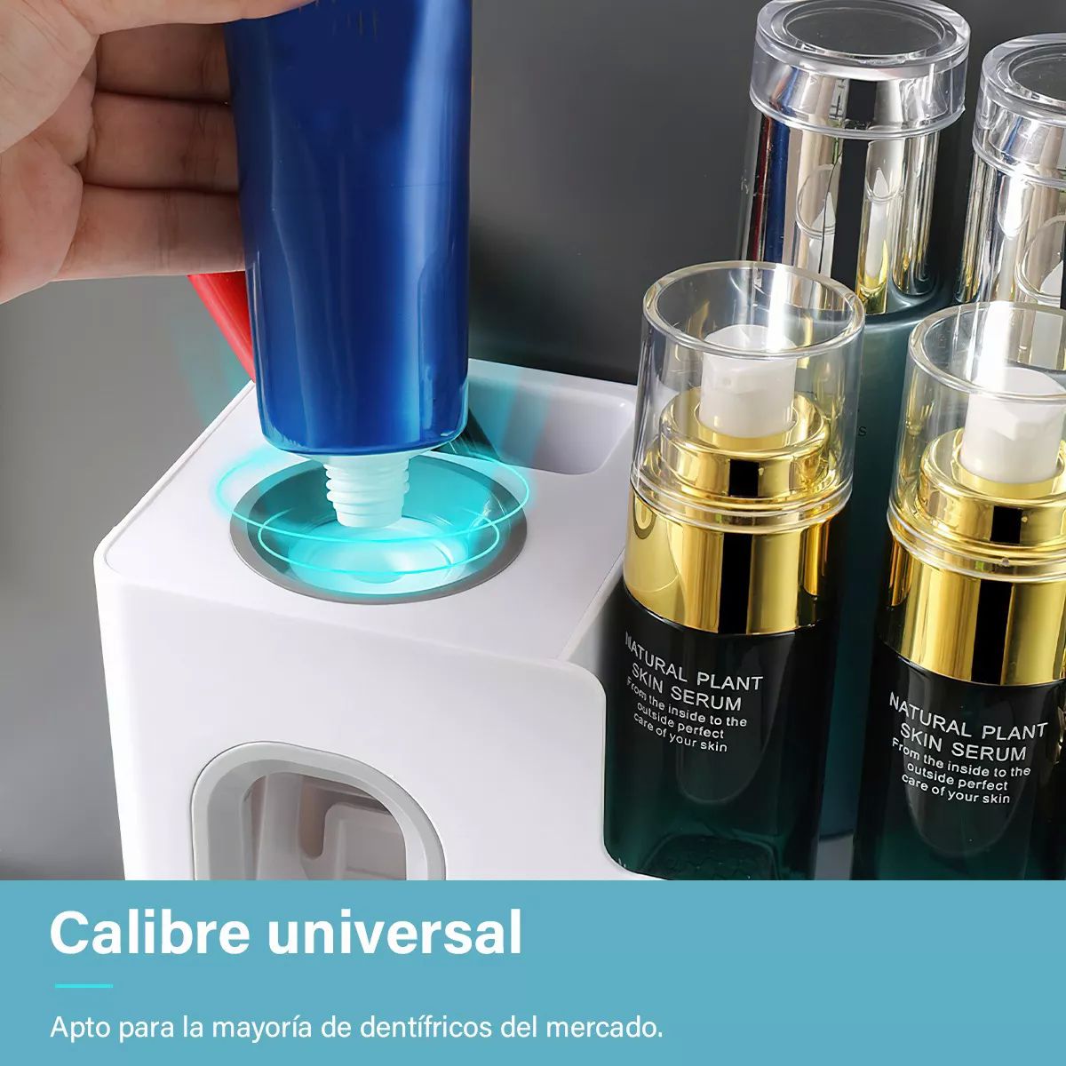 Soporte Para Cepillos Dientes Organizador Baño Montado Pared