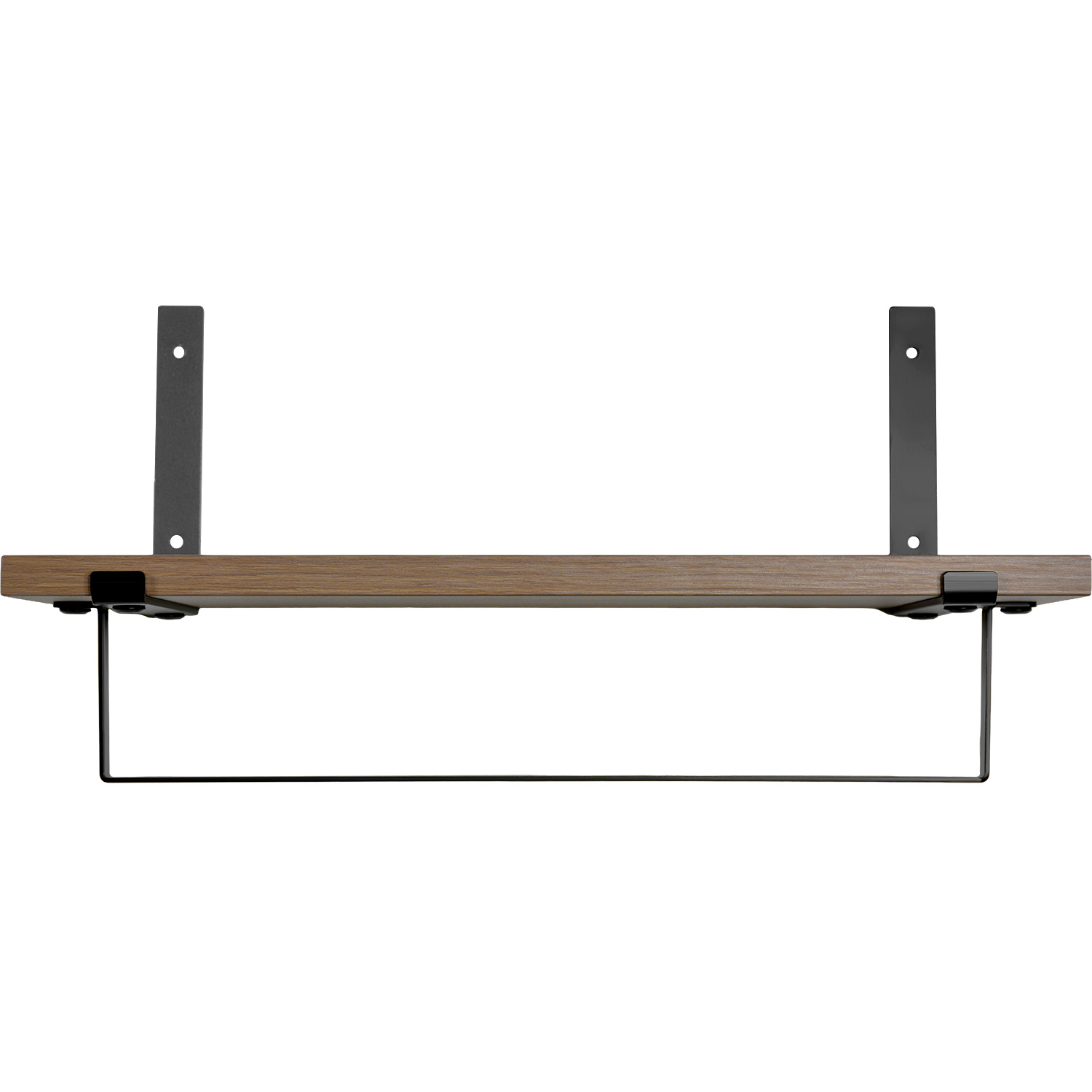 Set 4 Repisas Madera Flotantes Modernas Industrial 40x15 Cm 