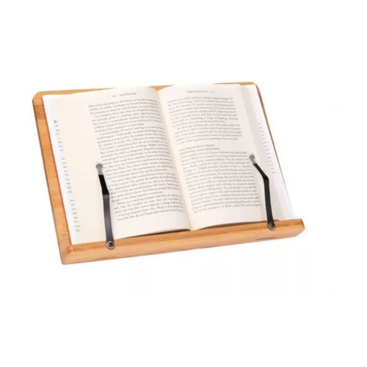 Estantería De Bambú, Soporte De Lectura Para Tablet Marron Claro