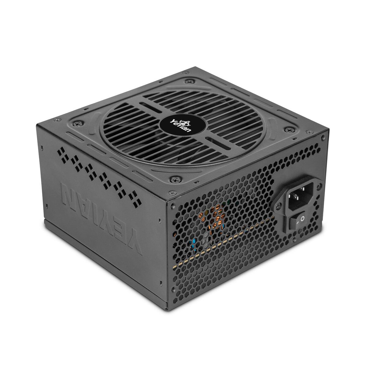 Fuente De Poder YEYIAN YFR-45901 Raiden 500W 80 Plus White Rgb Atx