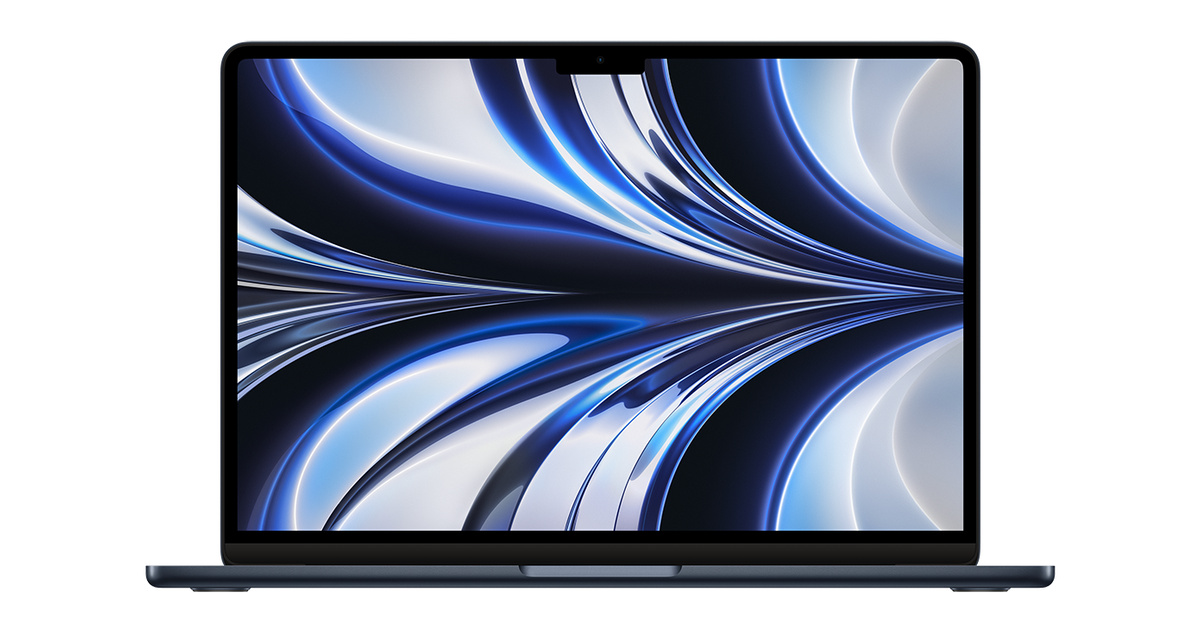 MacBook Air 13" 2022 / M2 / 256GB SSD / 8GB RAM / Midnight (Reacondicionado Grado A)
