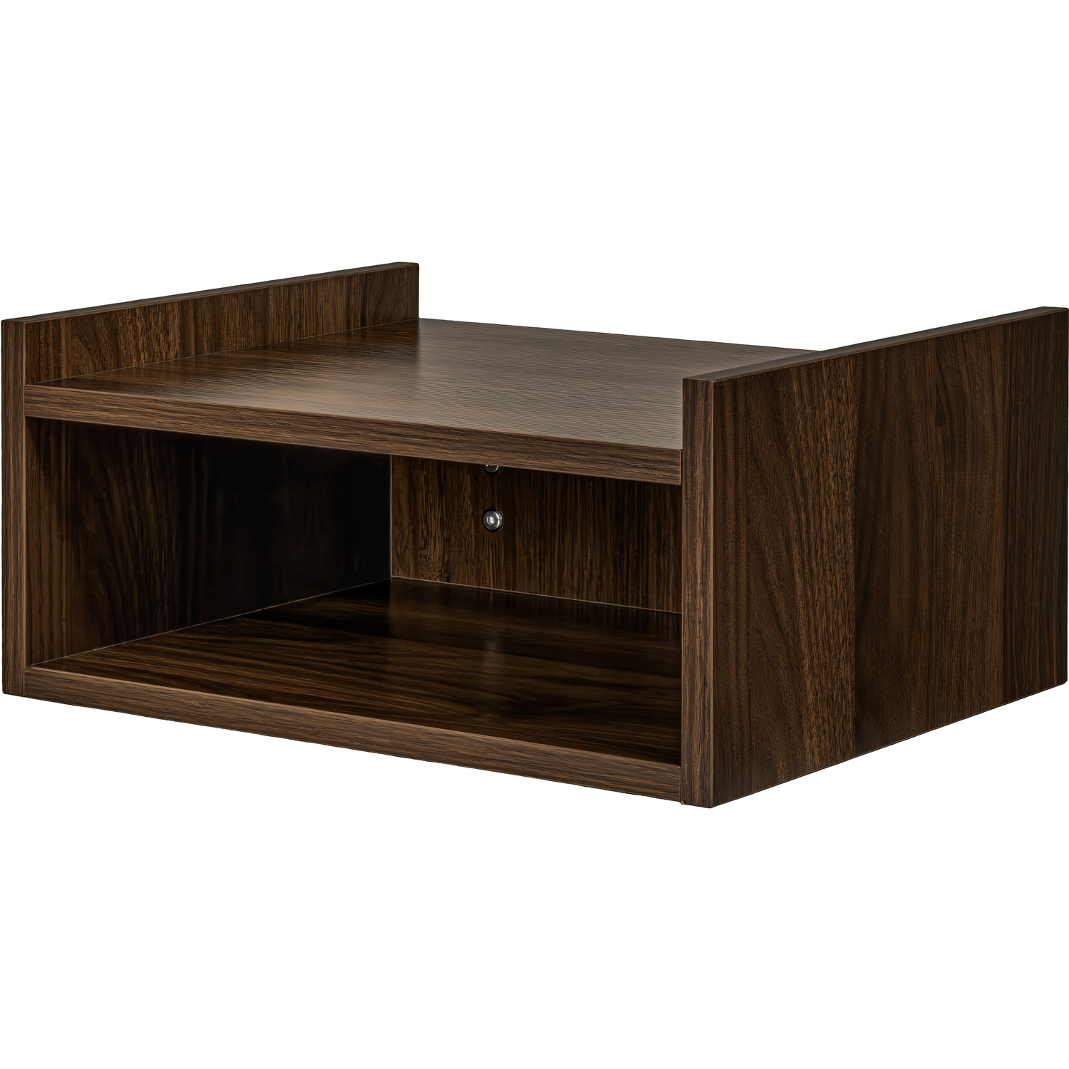 Estante Flotante Cafe Oscuro Moderno 4x30x18 Cm Laminado Madera