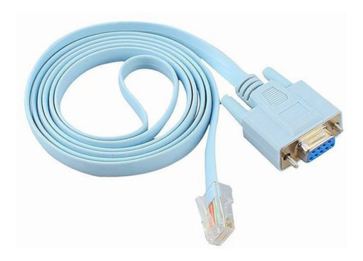 Cable Consola Cisco Rj45 A Db9 Rs232 Adaptador Azul Claro