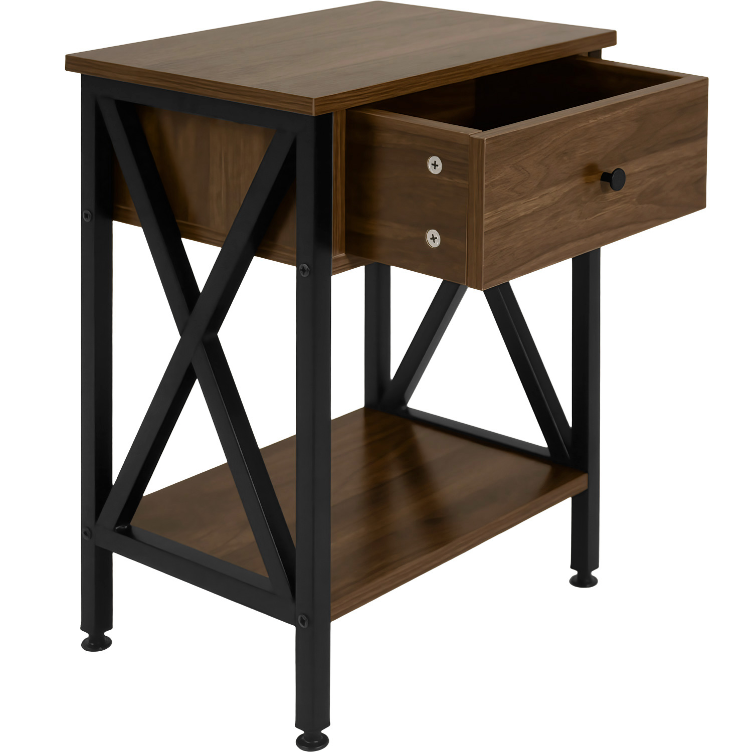 Buro Rustico Madera Cafe Recamara Habitacion Mesa De Noche