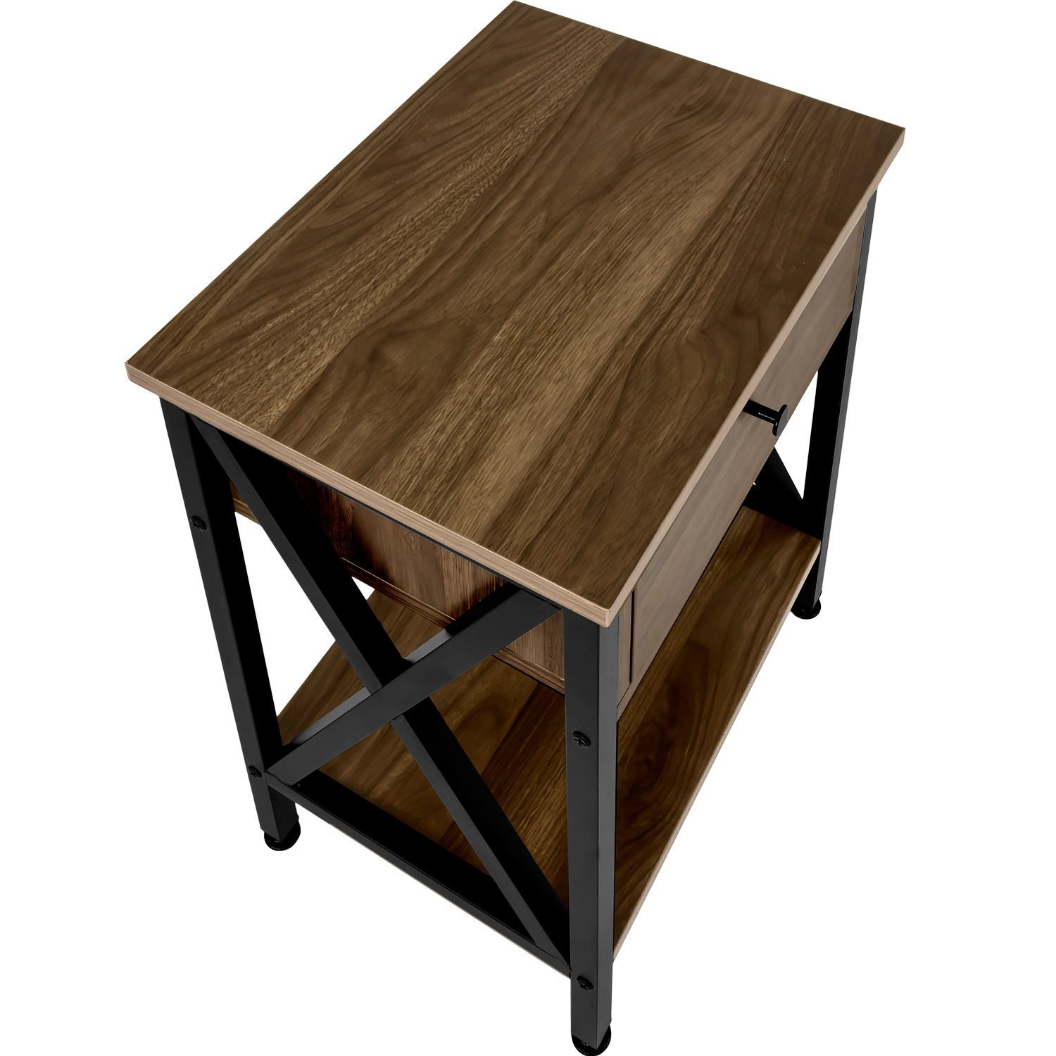 Buro Rustico Madera Cafe Recamara Habitacion Mesa De Noche