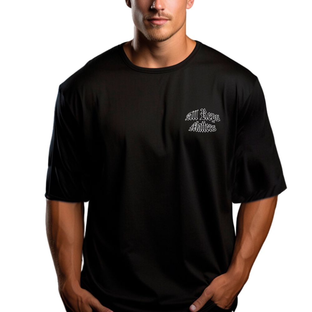 Playera Entrenamiento Zeuz All reps UNISEX Corte Oversize