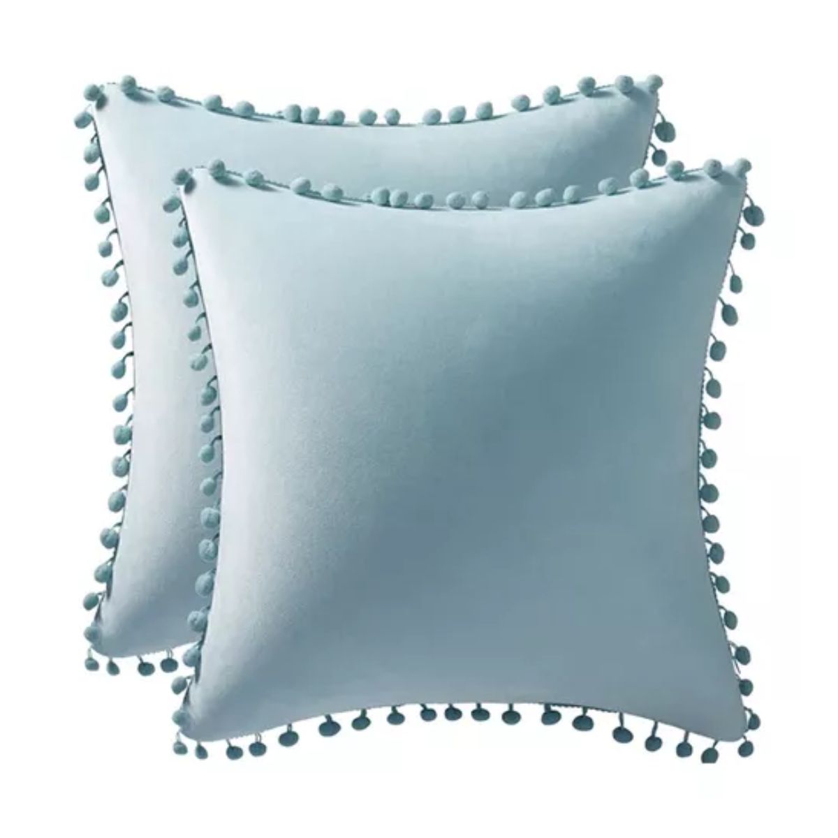 Fundas Para Cojines Decorativos De Terciopelo 45 x 45 cm 2 Pzs, Azul