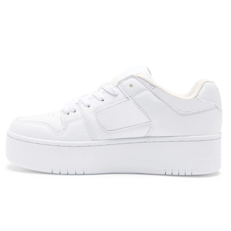 Tenis Dc Shoes Manteca 4 Plataforma Mujer Blanco