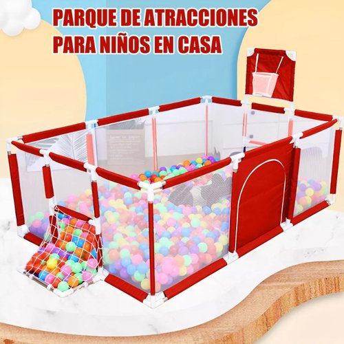 Corralitos de plástico para bebé, parque infantil plegable, parque infantil  - AliExpress