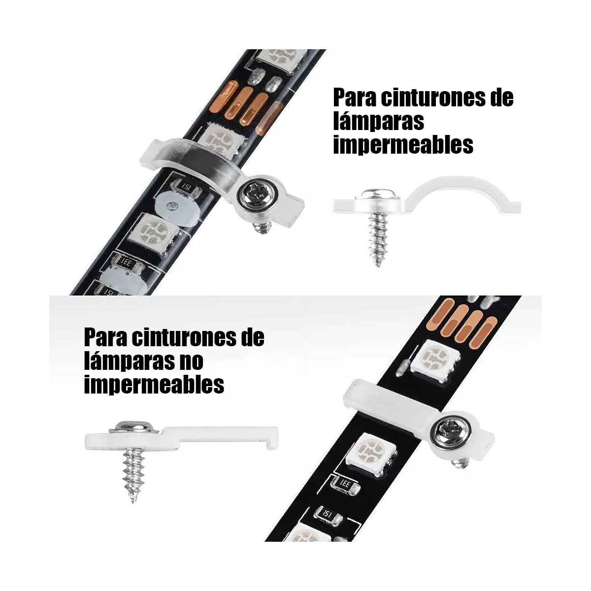 Set 95 Pzs Conector Broche Para Unir Tira Led Rgb 4 Pines 10mm