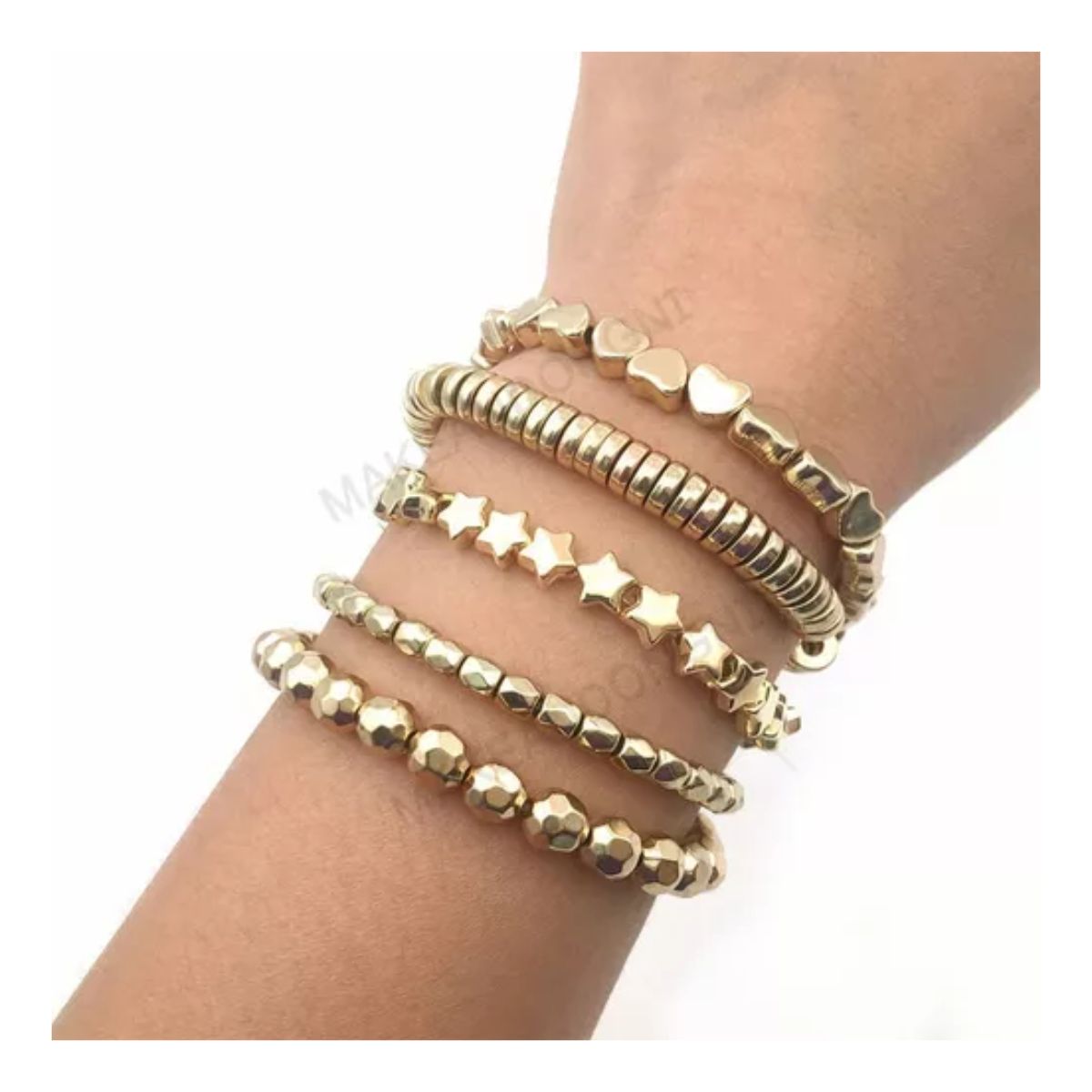 720pcs Cuentas De Perlas Para Pulseras, Joyas, Collares aperlados/dorados