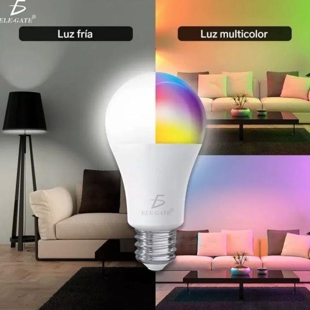 Foco LED colores RGB con control remoto 5w 