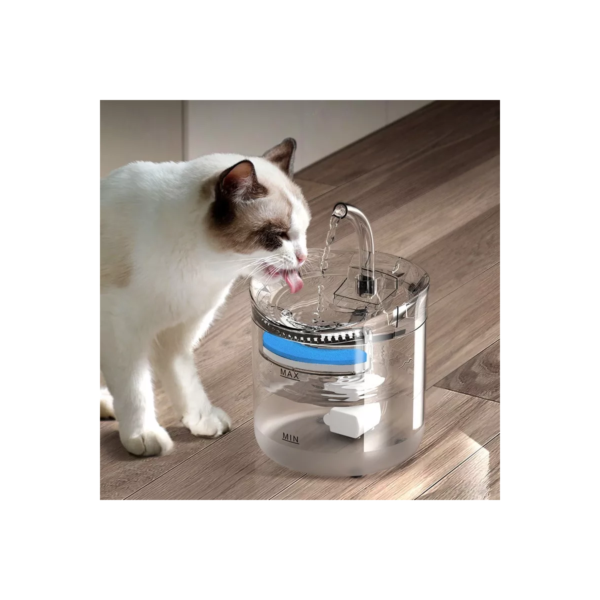 1.8l Fuente Automático Dispensador De Agua Para Perro Y Gato