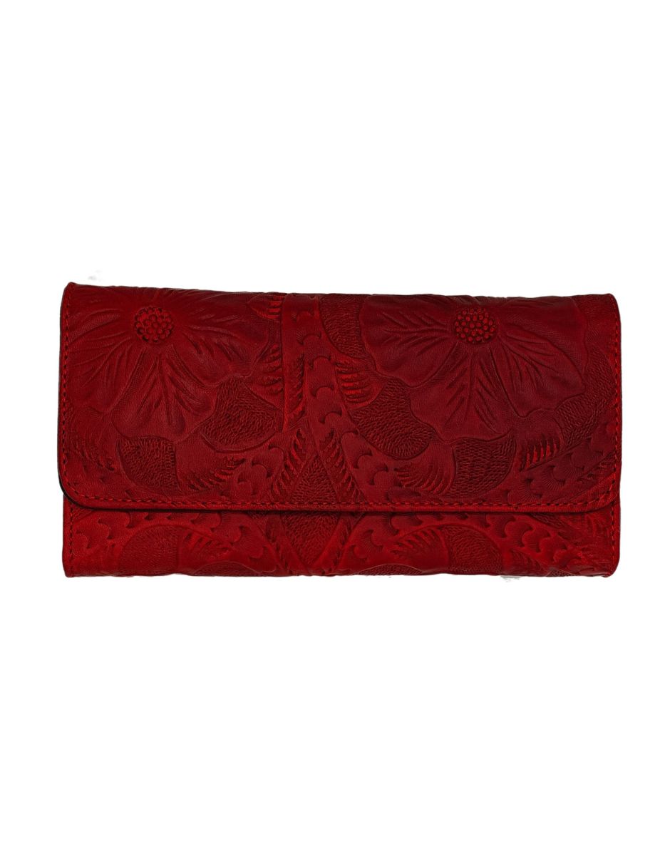 Cartera Piel Genuina FANA Fanny Rojo