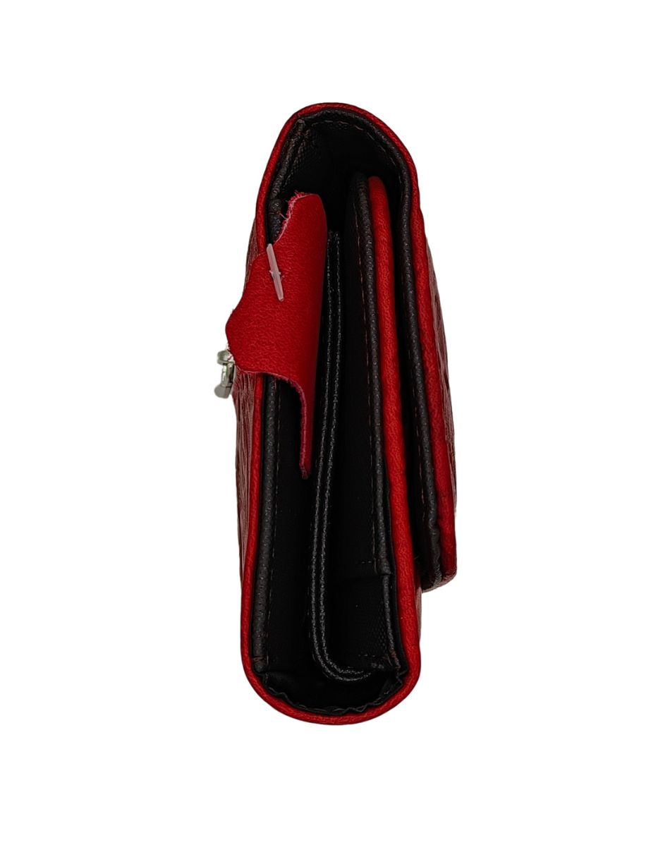 Cartera Piel Genuina FANA Fanny Rojo