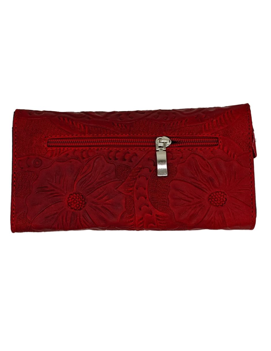 Cartera Piel Genuina FANA Fanny Rojo