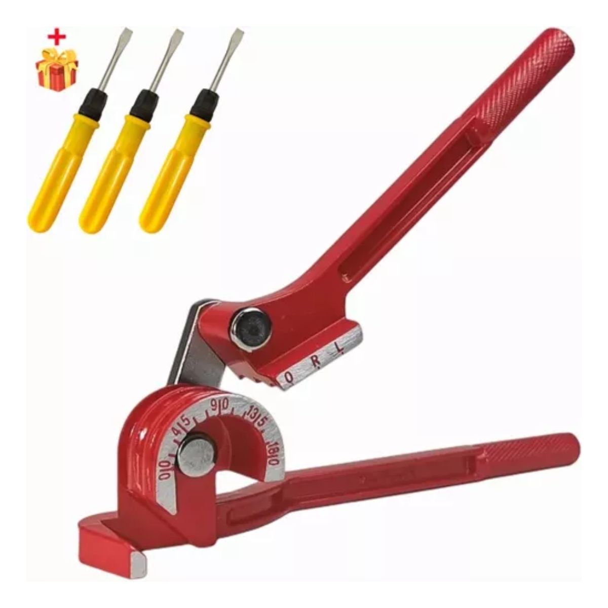 Dobladora De Tubos Cobre Aluminio 6/8/10mm+3 Destornillador rojo