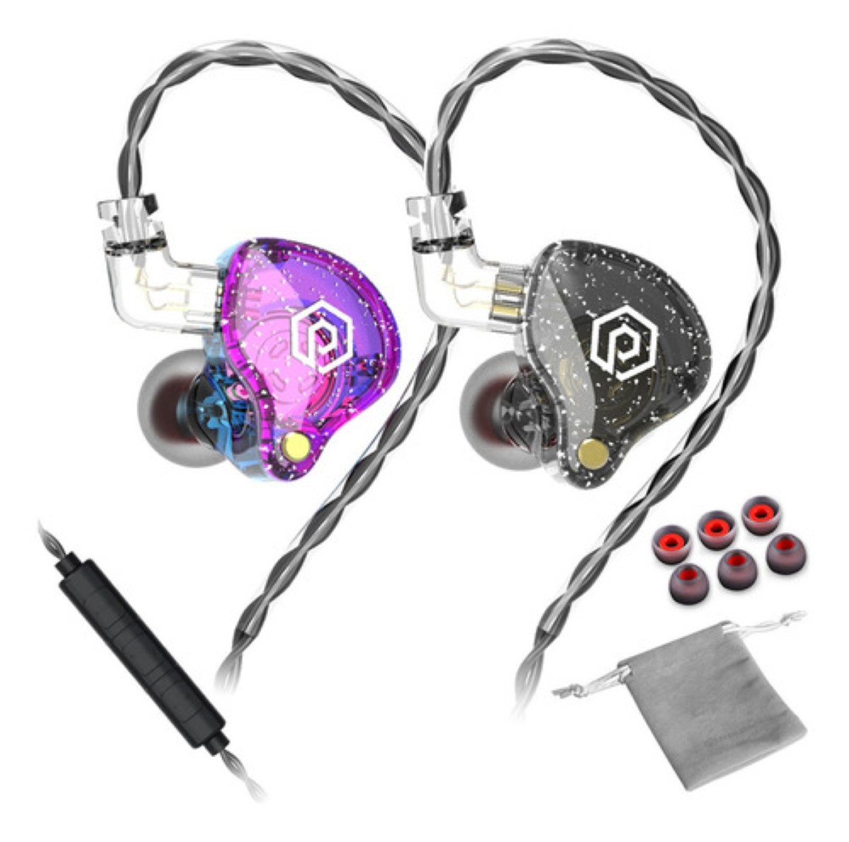 Aud fonos in ear gamer Popcorn BASS X8 PRO negro