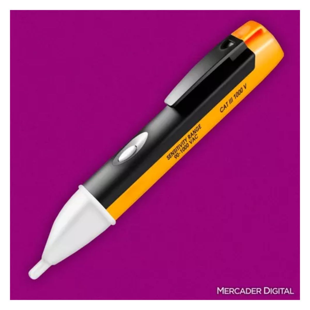 Lapiz Detector De Voltaje 90-1000 Ac Probador De Corriente naranja/negro