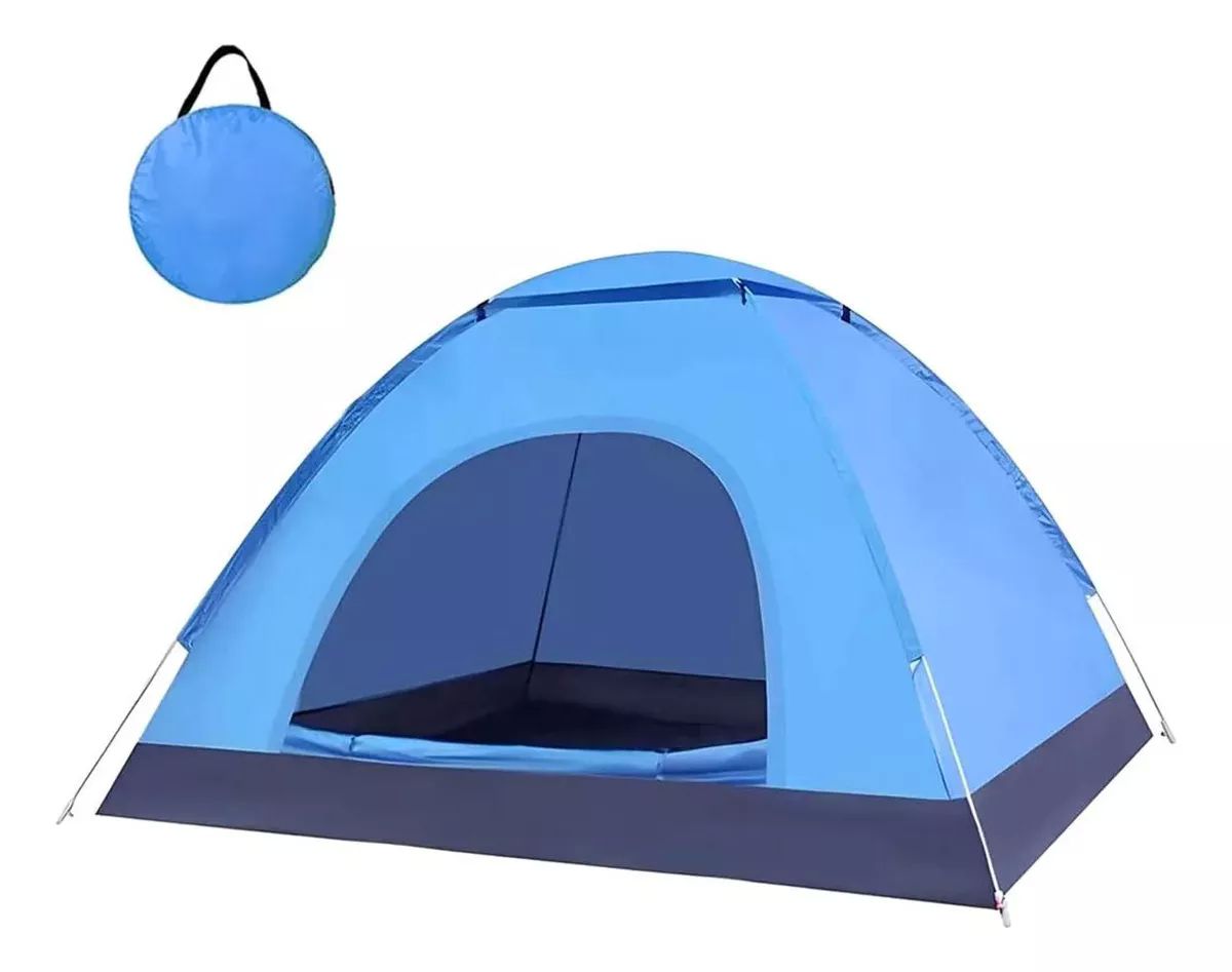 Tiendas Casa Campaña 3 Personas/gran Espacio /fácil Instalar color AZUL