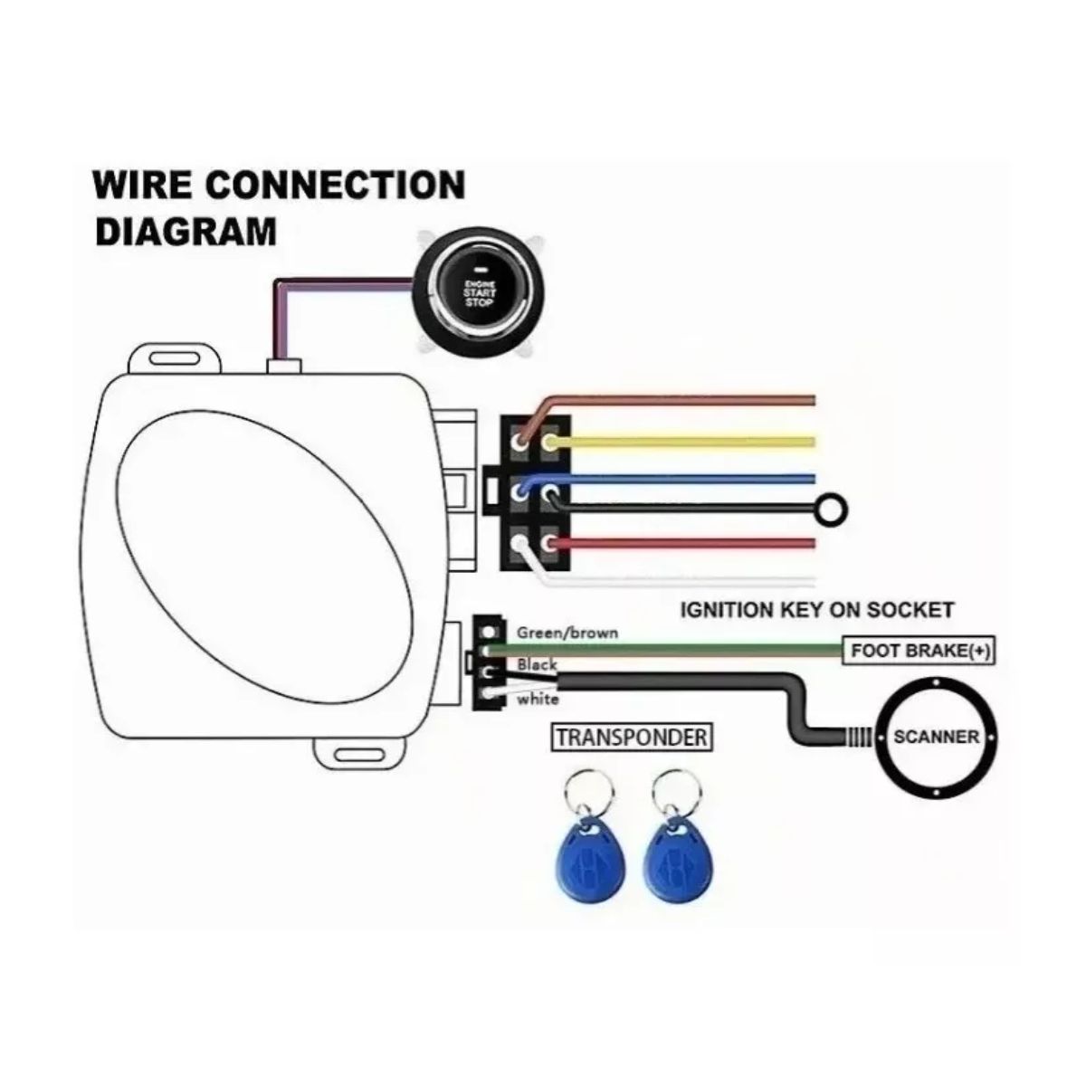 Botón De Encendido Automático Inicio Antirrobo Arranque Sin